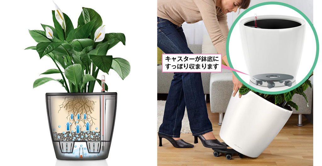 キャスター付き植木鉢