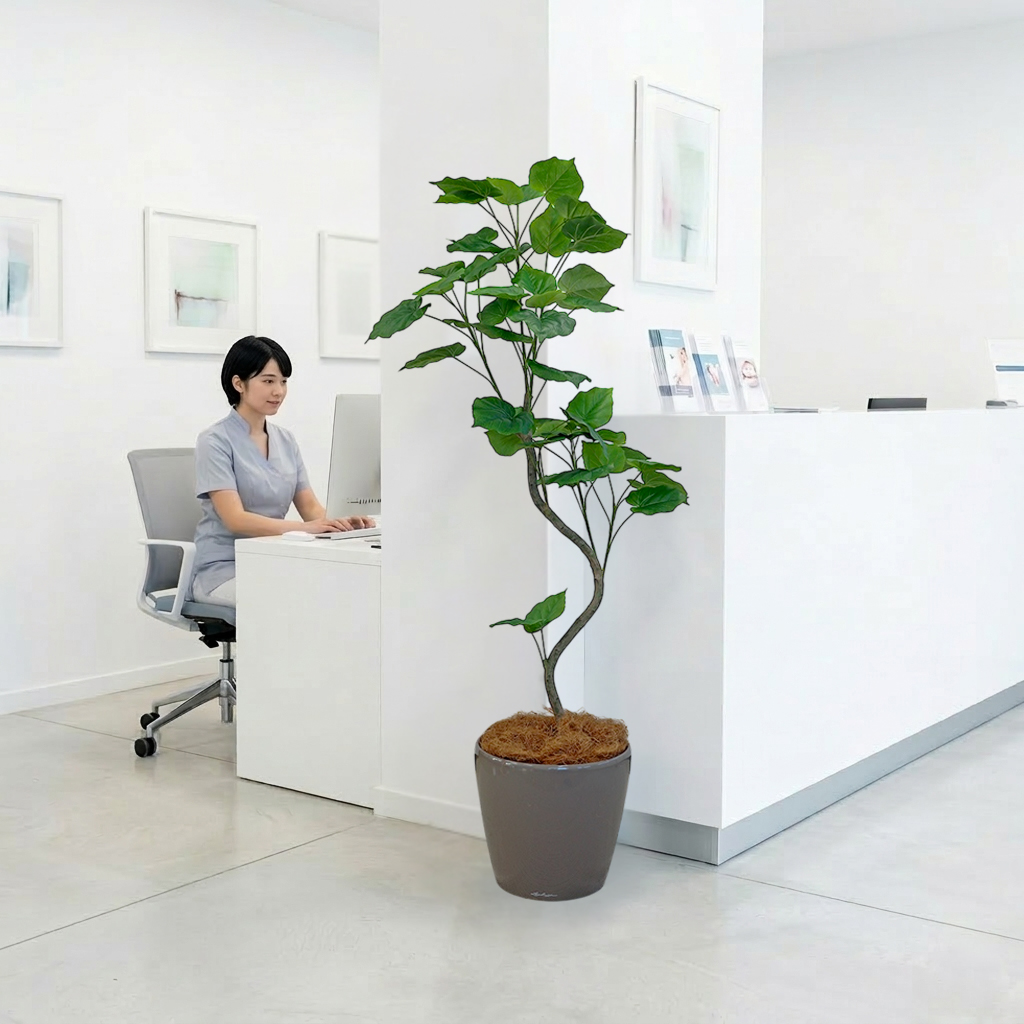 人工樹木と鉢のセット