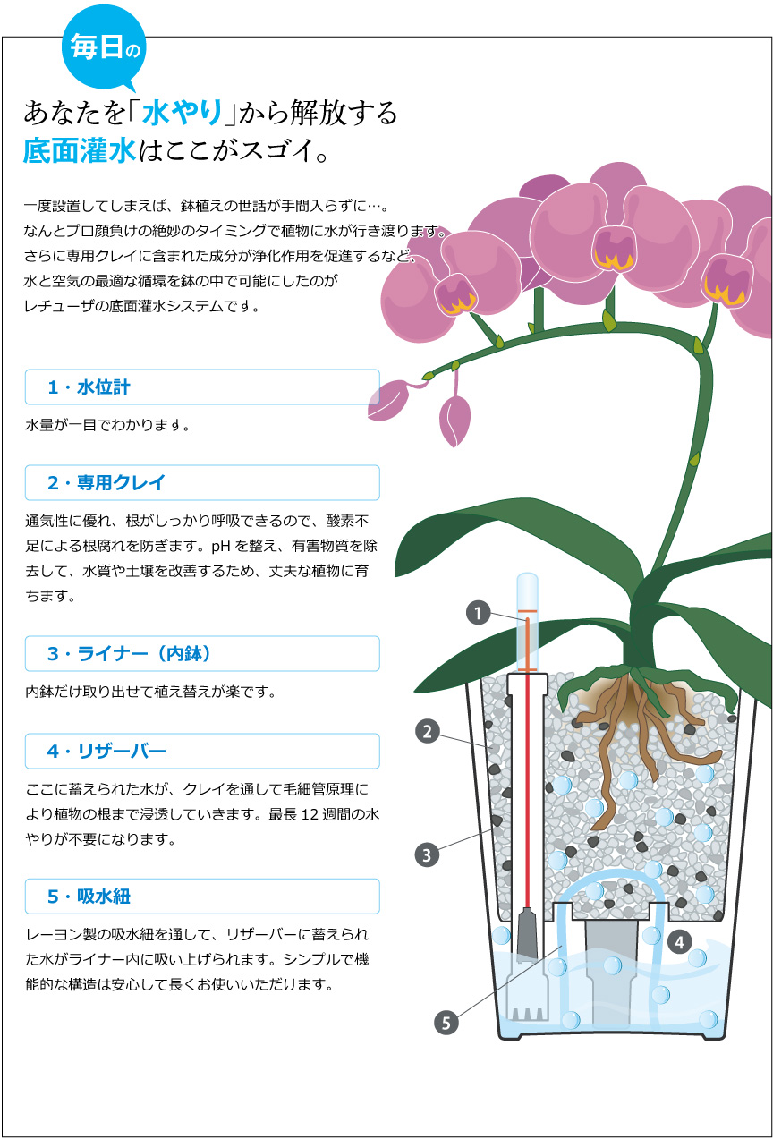 底面灌水はここがスゴイ。