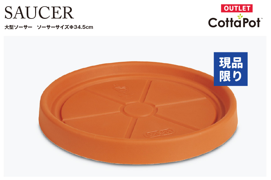 大型、ソーサー、水受け皿アウトレットセール