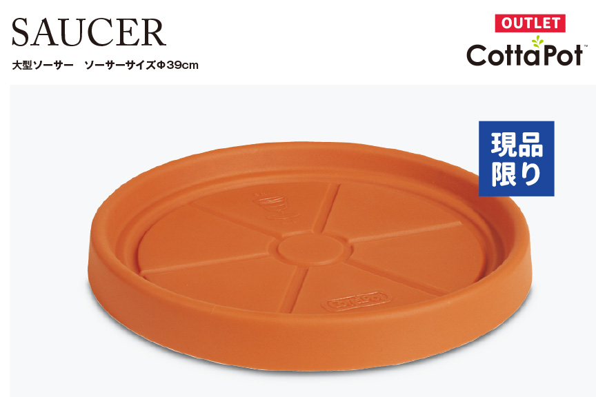 大型、ソーサー、水受け皿アウトレットセール