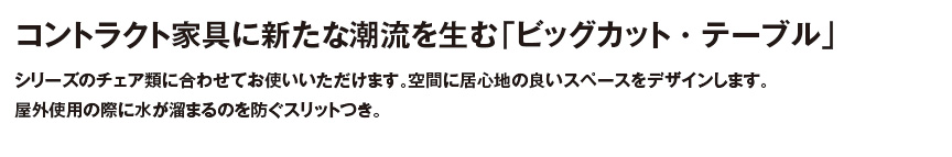 ファニチャー【ビッグカットテーブル】