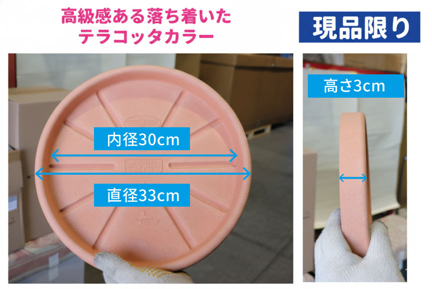 大型、ソーサー、水受け皿アウトレットセール