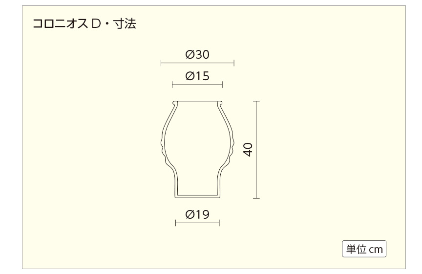 コロニオスD寸法図