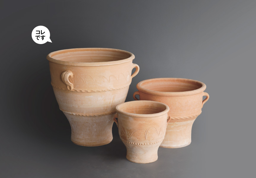 伝統のハンドメイド・テラコッタ【ルバーキC】｜ギリシャ・クレタ島